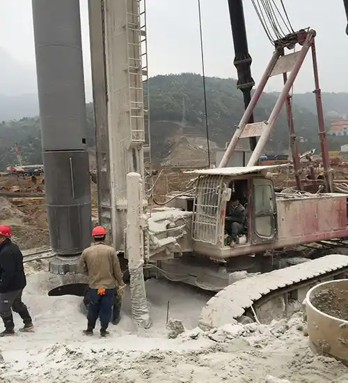 Pieux forés en formations rocheuses